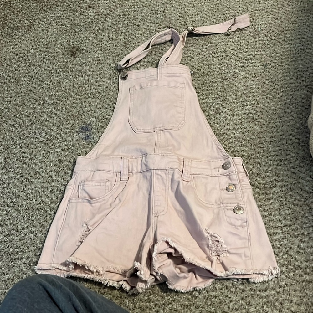 Pale pink overalls size small work once